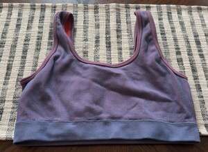 Fabletics Women's Ribbed Scoop Neck Sports Bra Size Large